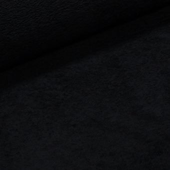 Mikroplyš / coral fleece 001 jednobarevná černá, š.160cm (látka v metráži)