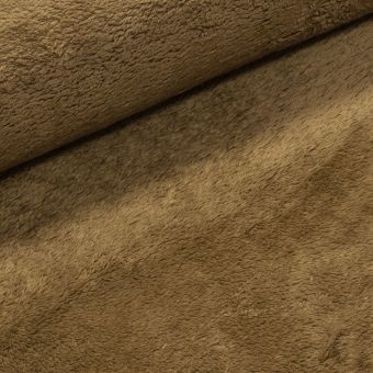Mikroplyš / coral fleece 577 jednobarevná hnědá, š.160cm (látka v metráži)