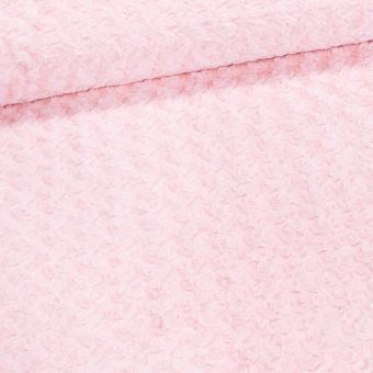 Mikroplyš / plyš 8915 387-20, hnízdečka, růžově pudrová, š.150cm (látka v metráži)