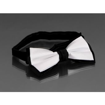 Motýlek pánský AMJ černo - bílý  MP025