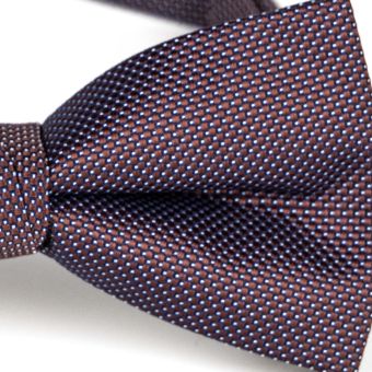 Motýlek pánský AMJ vzorovaný, hnědý / tečkovaný MP410