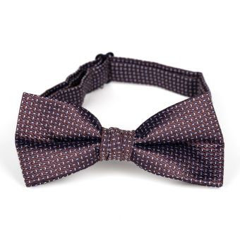 Motýlek pánský AMJ vzorovaný, tmavě hnědý / čárkovaný MP407