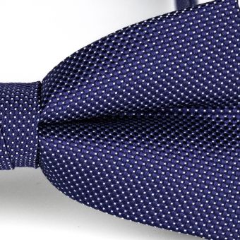 Motýlek pánský AMJ vzorovaný, tmavě modrý / tečkovaný MP416