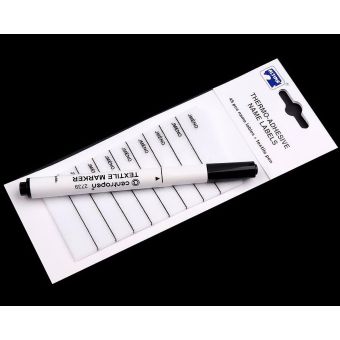 Nažehlovací štítek s popisovačem na látky, 050592