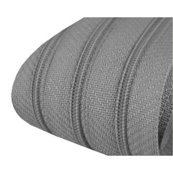 Nekonečný zip spirálový POL 050716/319 ocelová šedý, šířka 3 mm (v metráži)