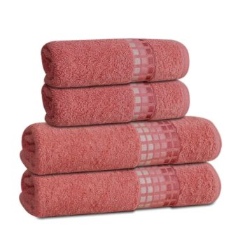 Froté osuška DARWIN, korálová, 70x140cm