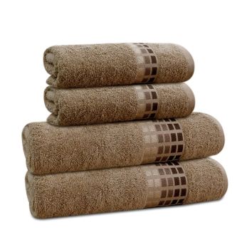 Froté ručník DARWIN, světle hnědá, 50x100cm