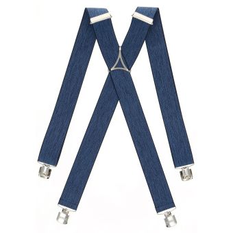 Šle pánské RANGER Dt35.033, délka 130cm, šíře 3,5cm, tvar X, modrý melír