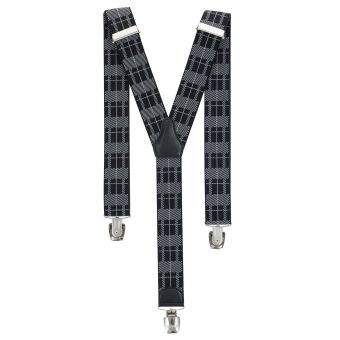 Šle pánské RANGER Dyz35.043, délka 130cm, šíře 3,5cm, tvar Y, černošedá kostka