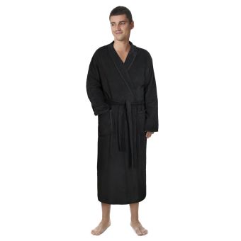 Župan FROTÉ 4825/048 černý, bavlněné froté, 330 g/m², pánský (více velikostí)