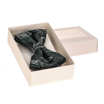 Motýlek pánský M020 vzorovaný, zelený mramor