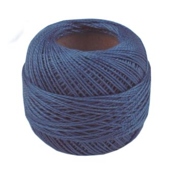 Háčkovací / vyšívací příze PERLOVKA 5862 petrolejová, jednobarevná, 10g/85m