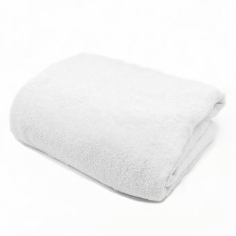 Plážová osuška BIG jednobarevná bílá, froté, 100x180cm