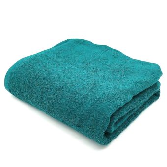 Plážová osuška BIG jednobarevná petrolejová, froté, 100x180cm
