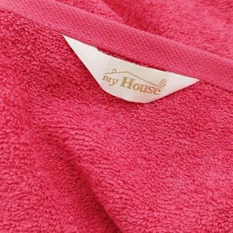 Plážová osuška BIG jednobarevná růžová, froté, 100x180cm