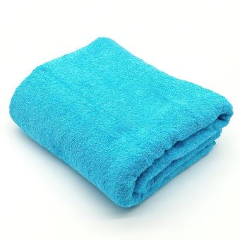 Plážová osuška BIG jednobarevná tyrkysová, froté, 100x180cm