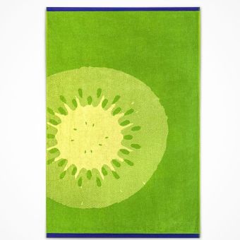 Plážová osuška KIWI, zelená, froté, 100x160cm