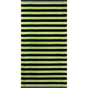 Plážová osuška ZEBRA, zelenomodrá proužkovaná, froté, 90x170cm