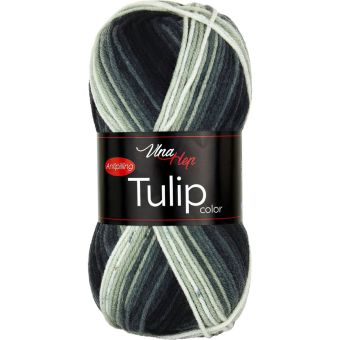 Pletací / háčkovací příze Vlna-Hep TULIP COLOR 5218 světle zelená-khaki, melírovaná, antipillingová, 100g/170m