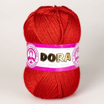 Pletací příze Madame Tricote paris DORA 033 červená, klasická, 100g/250m