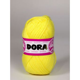 Pletací příze Madame Tricote paris DORA 028 žlutá, klasická, 100g/250m