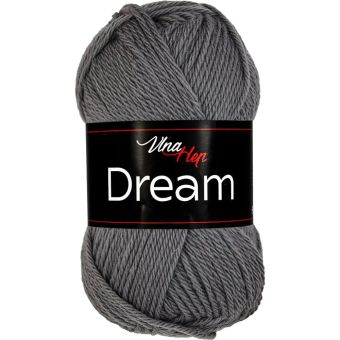 Pletací příze Vlna Hep DREAM 6410 tmavě šedá, 100% merino vlna, jednobarevná, 50g/125m