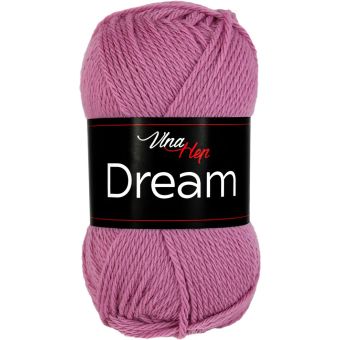 Pletací příze Vlna Hep DREAM 6413 starorůžová, 100% merino vlna, jednobarevná, 50g/125m