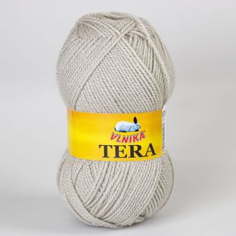 Pletací příze Vlnika TERA 072 šedobéžová, klasická, 100g/310m