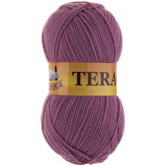 Pletací příze Vlnika TERA 198 tmavě starorůžová, klasická, 100g/310m