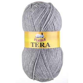 Pletací příze Vlnika TERA 199 šedá, klasická, 100g/310m