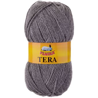 Pletací příze Vlnika TERA 041 tmavě šedá, klasická, 100g/310m