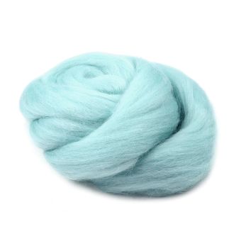 Vlna na plstění / ovčí rouno česané, 730340/17, 20g, světle tyrkysová