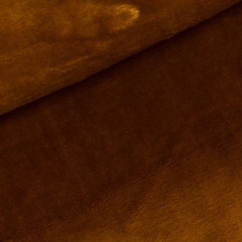 Plyš / mikroplyš 029, oboustranný, jednobarevná medová, š.150cm (látka v metráži)