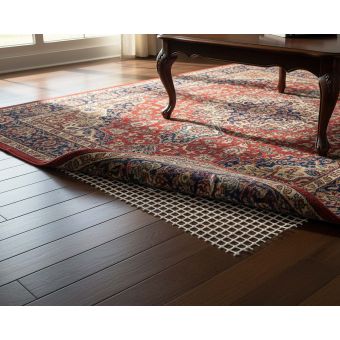 Protiskluzová podložka pod koberec / předložky do koupelny ANTI-SLIP, krémová, šířka 120 cm (látka v metráži)