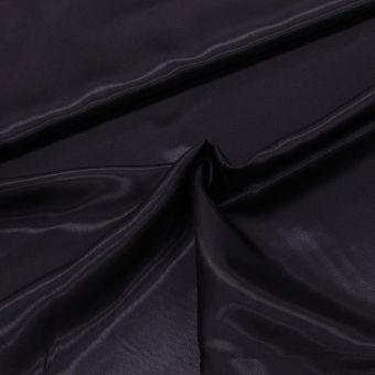 Podšívka viskózová jednobarevná černá, lesklý proužek, š.140cm (látka v metráži)