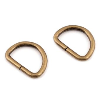 Polokroužek na koženou galanterii š.20 mm 03 staromosaz