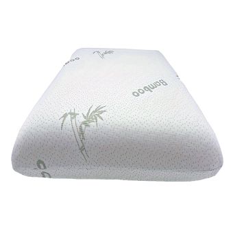 Polštář anatomický BAMBOO NORMAL ze zdravotní paměťové viskoelastické pěny, 38x58cm, se zipem