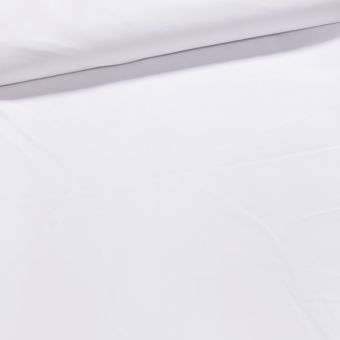 Polyesterová ubrusovina SATÉNOVÁ, hladká jednobarevná bílá, s teflonovou úpravou, š.220cm (látka v metráži)