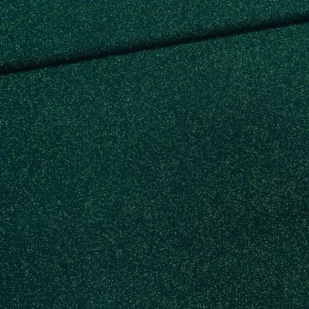 Polyesterový úplet LUREX 1555/01 UNI jednobarevný zelený se třpytkami, š.150cm (látka v metráži)
