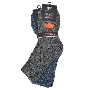 Ponožky zdravotní teplé 12778, melírované, klasické, bez gumiček, dámské, 2 páry (více velikostí)