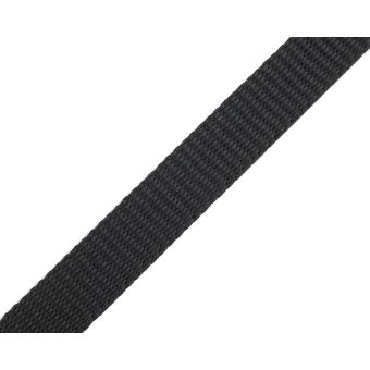 Popruh polypropylenový (batohový) 7001 černý,  šíře 1 cm (popruh v metráži)