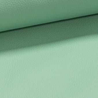 Potahová látka, čalounická KOŽENKA DOLARO D_ZP_0.8, pastelově zelená, š.145cm, 460g/m2 (látka v metráži)