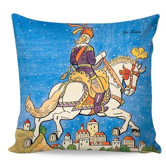 Dětský povlak na polštářek JOSEF LADA POPELÁK, modrý, 40x40cm