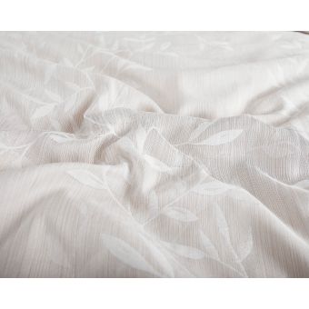 Povlečení letní DENVER BÉŽOVÝ, popínavé větvičky, žakárové, 140x200cm + 70x90cm