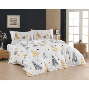 Povlečení Matějovský ALDER, stromy, bílé (více rozměrů, materiálů)