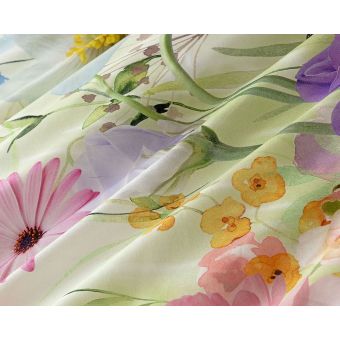 Povlečení Matějovský MELODY, květinový vzor, zelenkavé, bavlna hladká digitál, (více rozměrů)