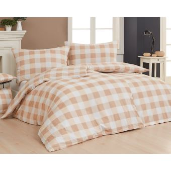 Povlečení Matějovský QUADRO BEIGE, béžová kostka (více materiálů, rozměrů)