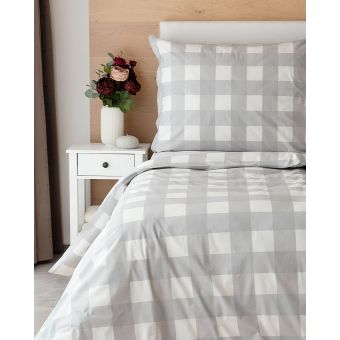 Povlečení Matějovský QUADRO GREY, šedá kostka (více materiálů, rozměrů)