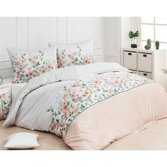 Povlečení Matějovský SALWA, lososové květiny, bavlna hladká (více rozměrů)