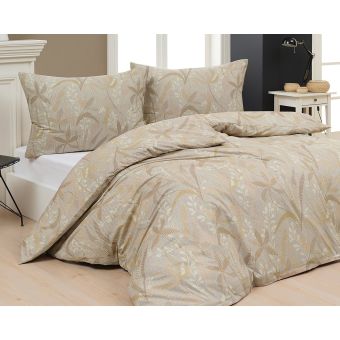 Povlečení Matějovský SOLEI, rostlinný motiv, béžové, bavlna hladká digitál, (více rozměrů)